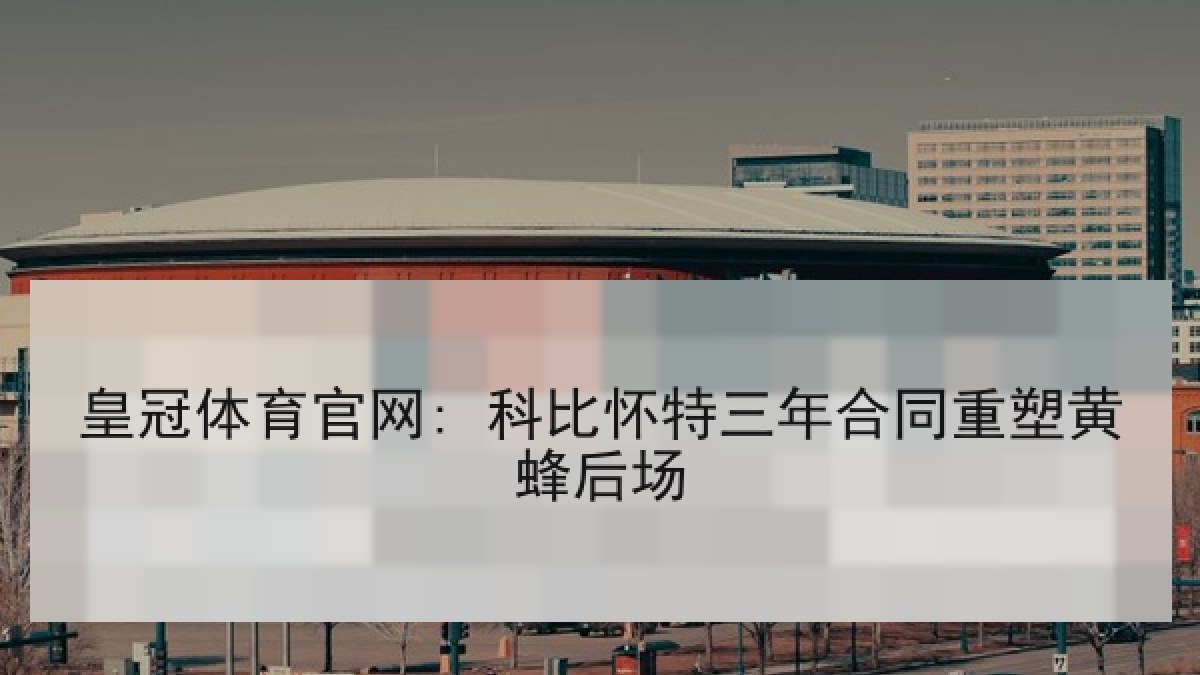 皇冠体育官网: 科比怀特三年合同重塑黄蜂后场